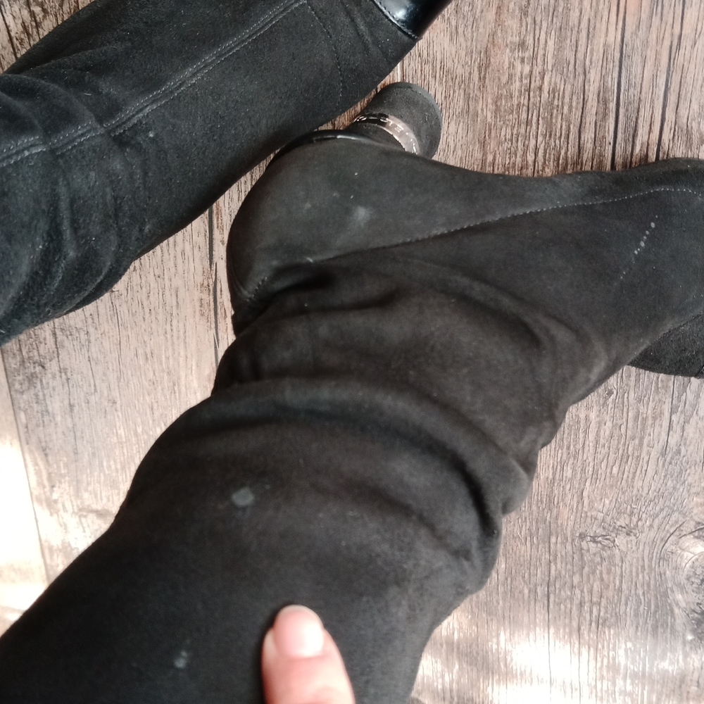 CHANEL suede long boots - Picture 14 of 16